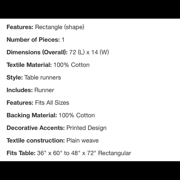 Vin Vines Table Runner - New! NWOT - Picture 7 of 8